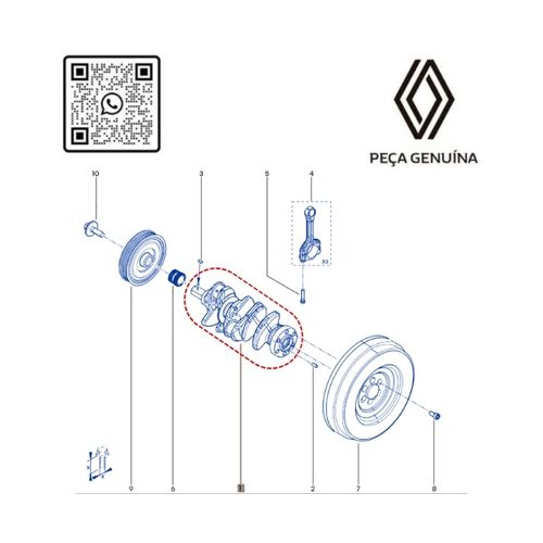 RN 18068R 122018068R VIRABREQUIM MOT 1.0 12V STD H5D KARDIAN - 5